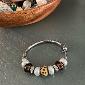 Bella Perlina Beaded Bangle Bracelet